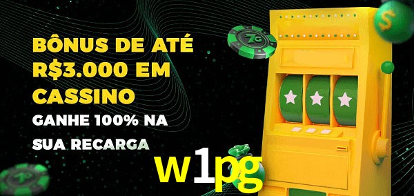 w1pg melhor bônus de depósito